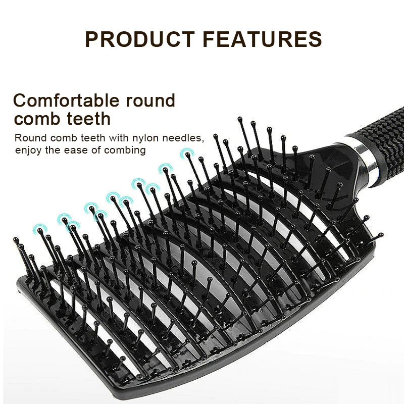 Wet Hair Brush and Massage Comb for Hairdressing Tools