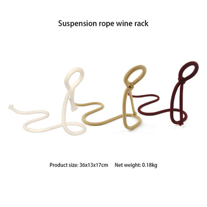 Suspended Rope Wine Bottle - Style Trendy Items (Pet Friendly)
