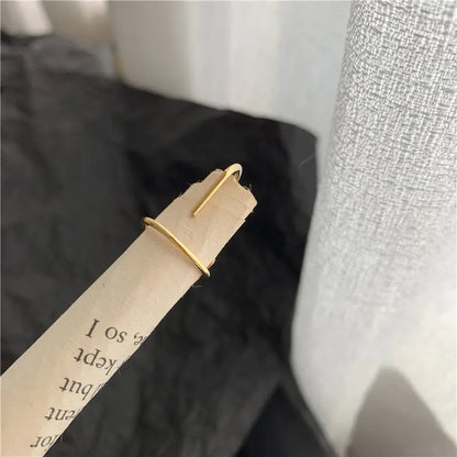 Trendy Cold Nail Ring with Unique Personality Design