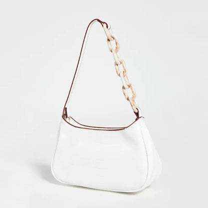 Trendy Small Crocodile Print Acrylic Chain Bag