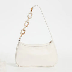 Trendy Small Crocodile Print Acrylic Chain Bag