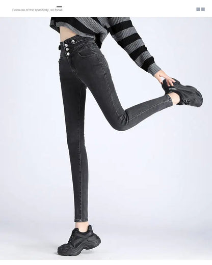 Spring New High-Waisted Skinny Pants Collection