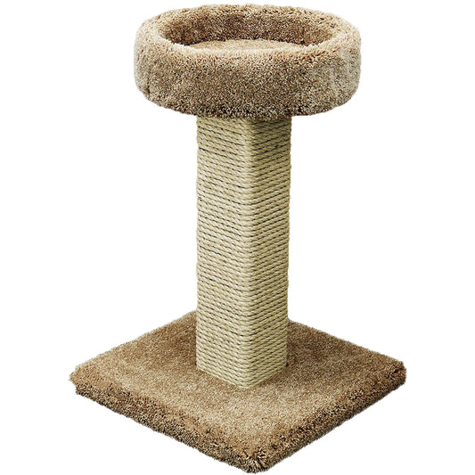 Prestige Cat Trees Brown Solid Wood Cat Scratching Post and Sleeper Large