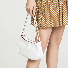 Trendy Small Crocodile Print Acrylic Chain Bag