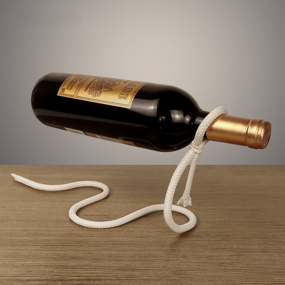 Suspended Rope Wine Bottle - Style Trendy Items (Pet Friendly)