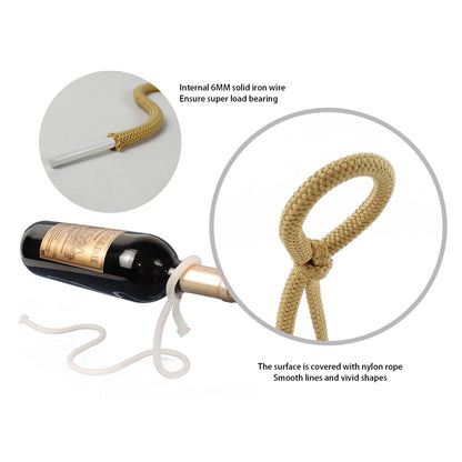 Suspended Rope Wine Bottle - Style Trendy Items (Pet Friendly)